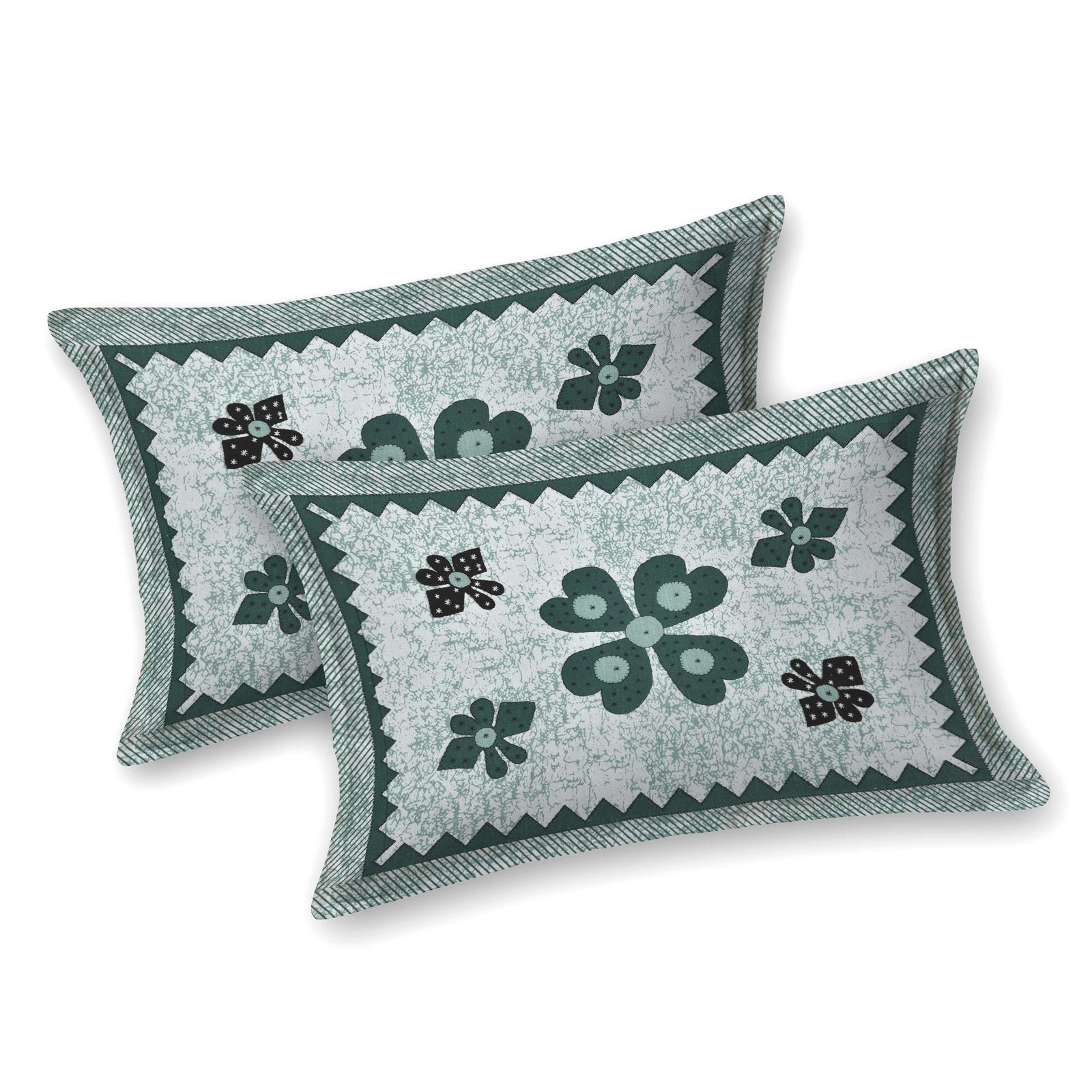 Rajasthani Traditionally Printed Cotton Doublebed Bedsheet With Pack of 2 Pillow Covers - Image 2